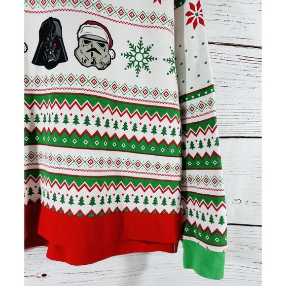 Star Wars Ugly Christmas Sweatshirt Darth Vader Storm Troopers Unisex Medium - Picture 8 of 14